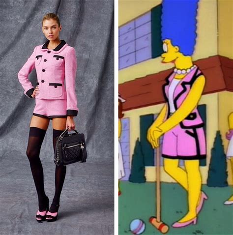 marge simpson chanel dress